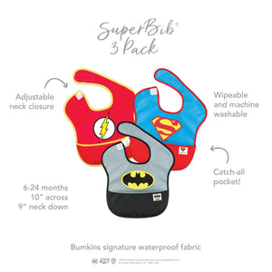 SuperBib 3 Pack: Justice League - Bumkins