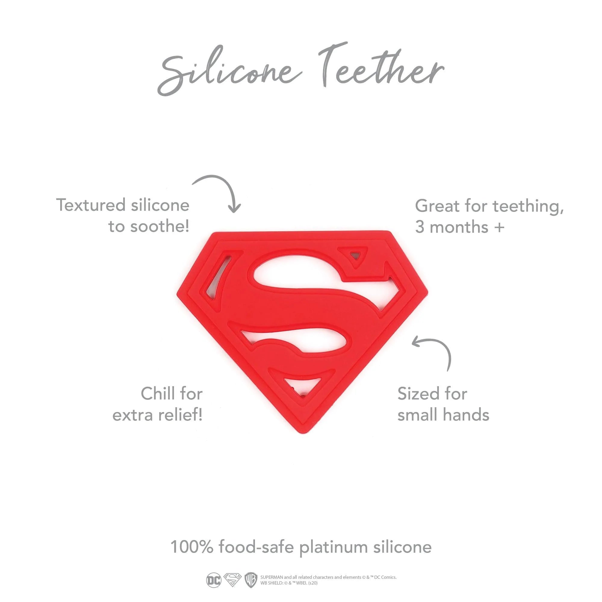 Silicone Teether: Superman - Bumkins