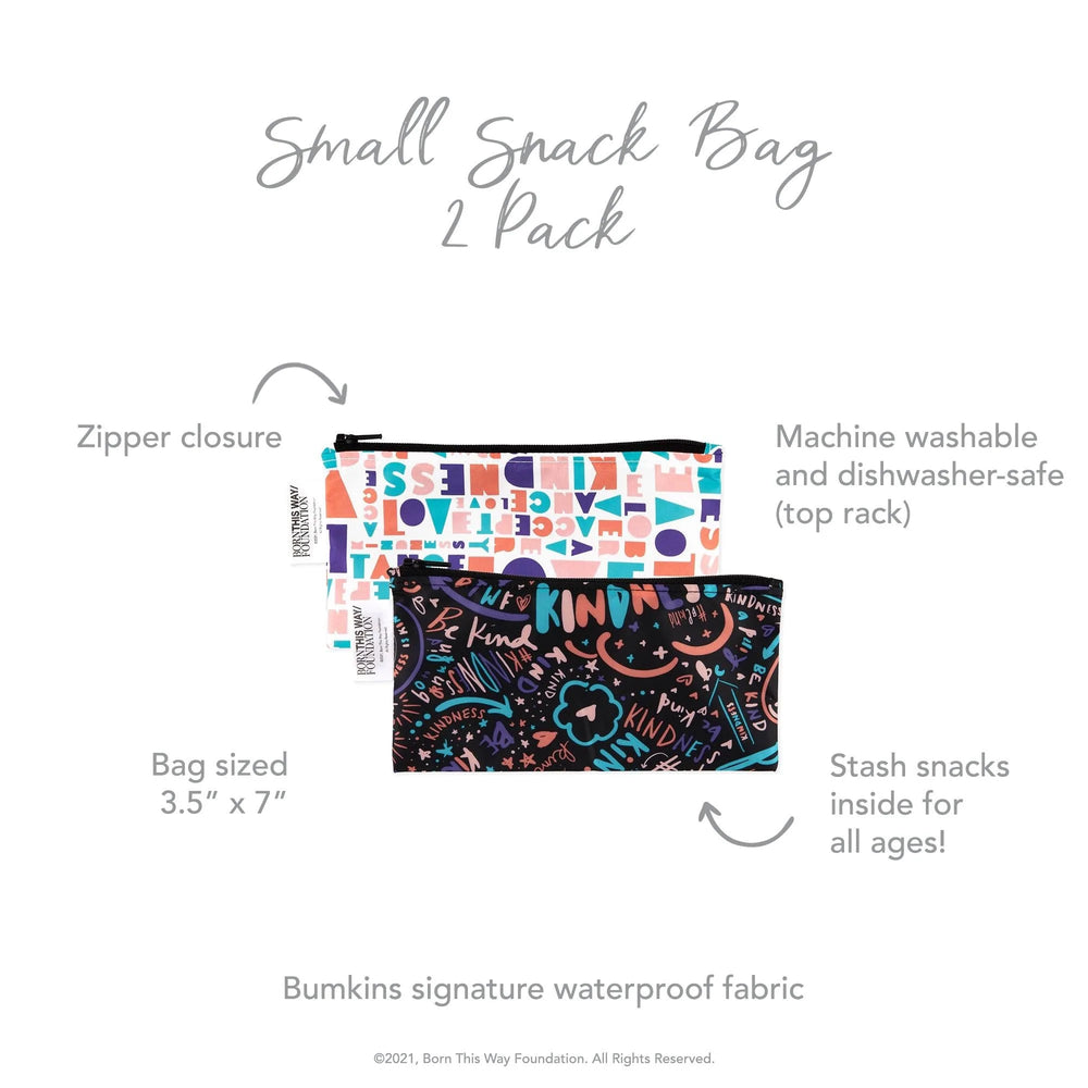 Reusable Snack Bag, Small 2-Pack: Channel Kindness & Elements of Kindness - Bumkins