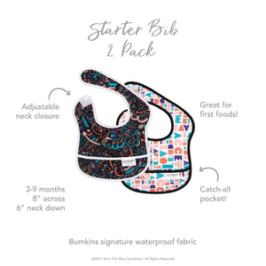 Starter Bib 2 Pack: Channel Kindness & Elements of Kindness - Bumkins