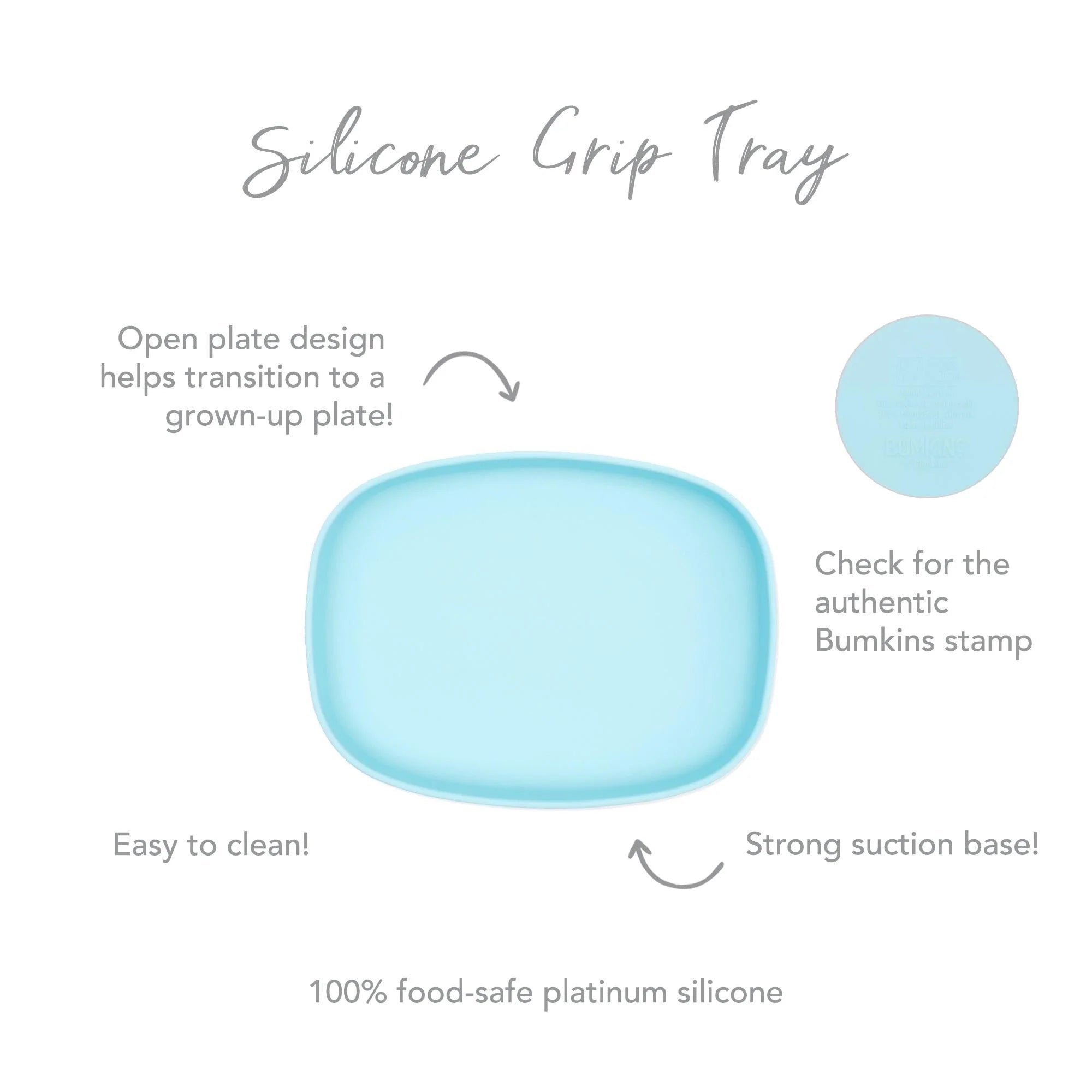 Silicone Grip Tray: Blue - Bumkins