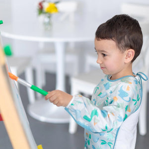 Long-Sleeved Art Smock: Dinosaurs - Bumkins