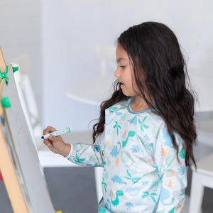 Long-Sleeved Art Smock: Dinosaurs - Bumkins