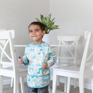 Long-Sleeved Art Smock: Dinosaurs - Bumkins