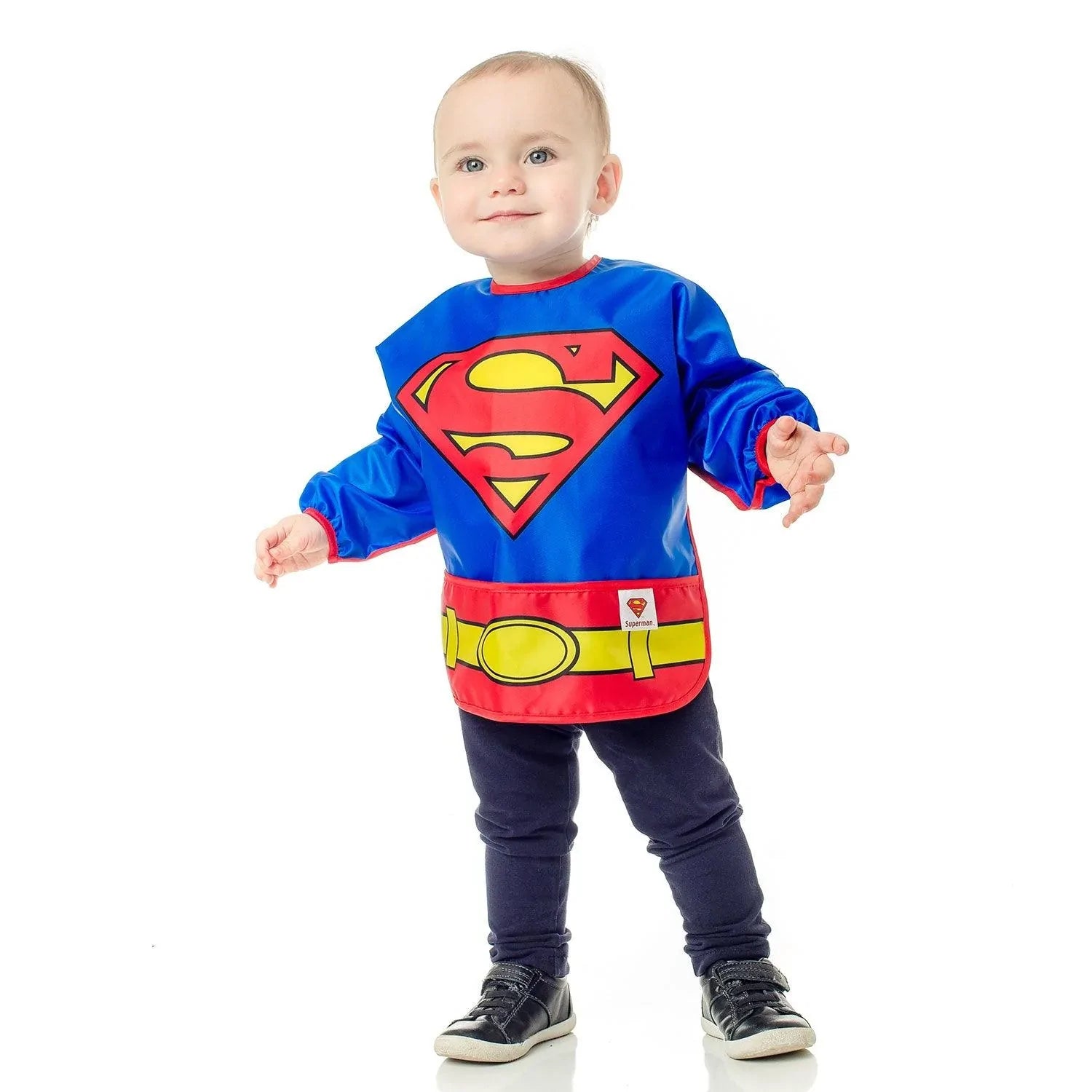 Sleeved Bib: Superman - Bumkins