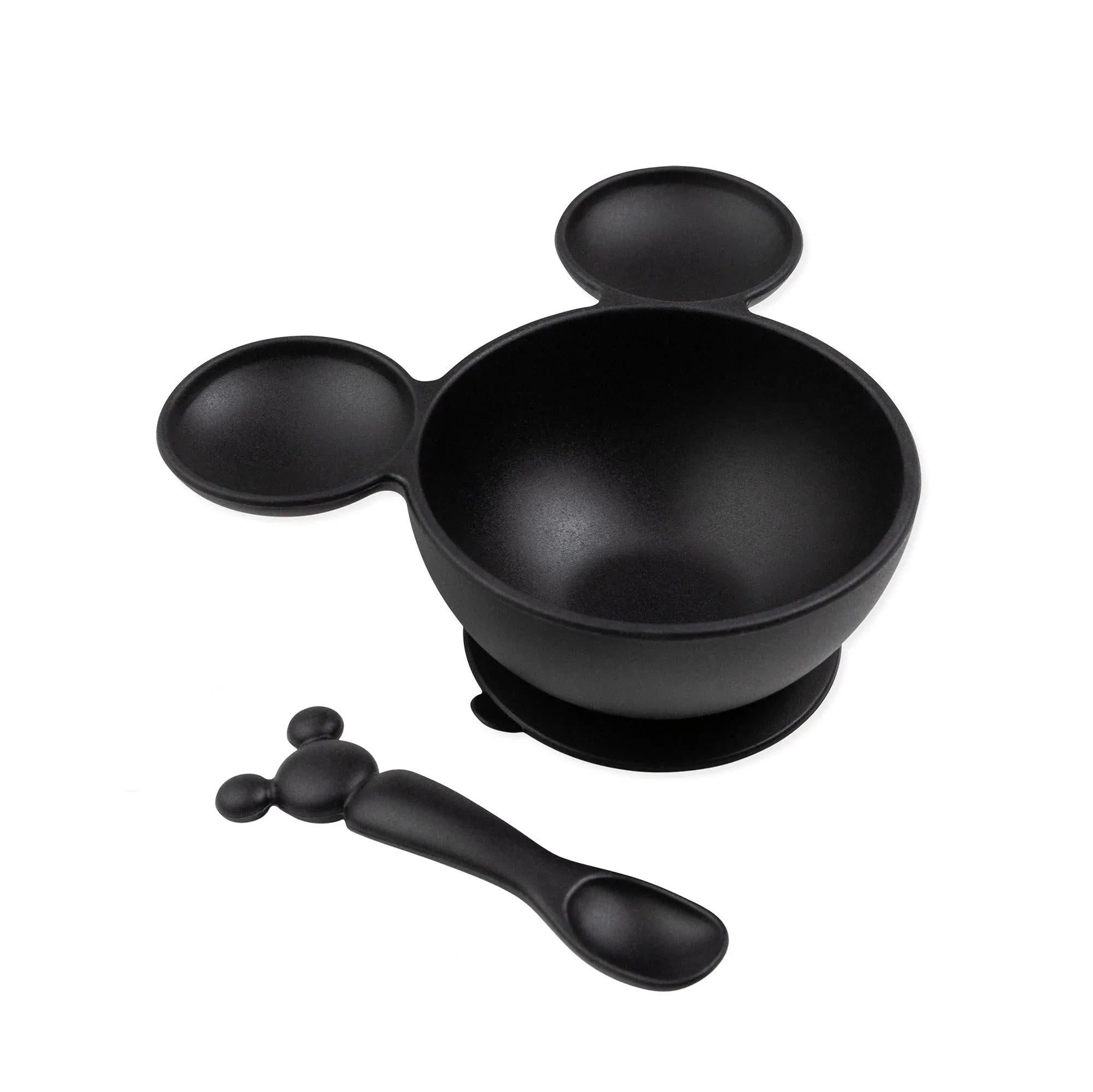 Silicone First Feeding Set: Mickey Mouse Classic Black - Bumkins