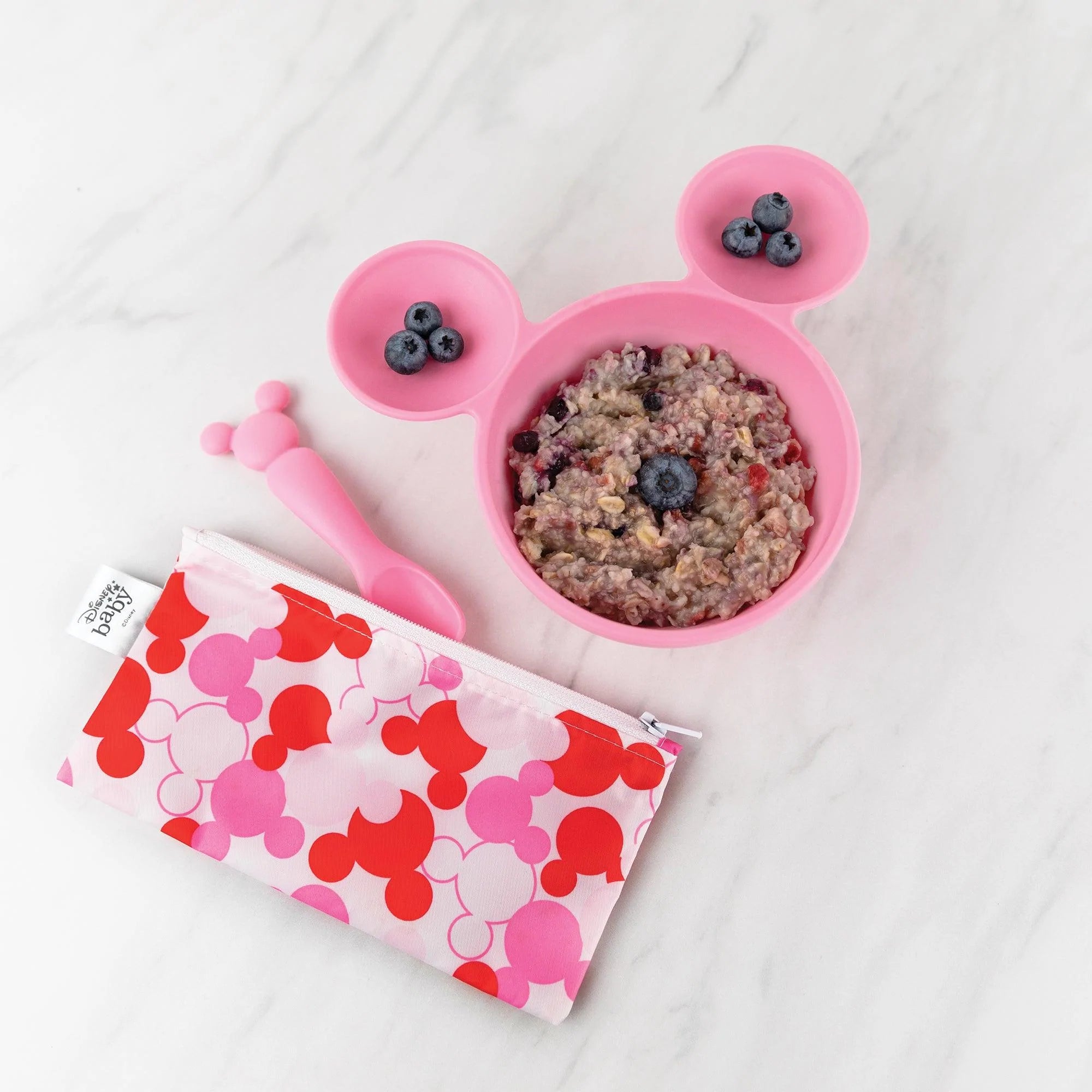 Silicone First Feeding Set: Minnie Mouse - Bumkins