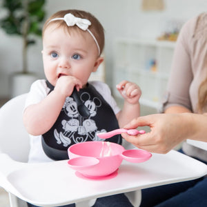 Silicone First Feeding Set: Minnie Mouse - Bumkins