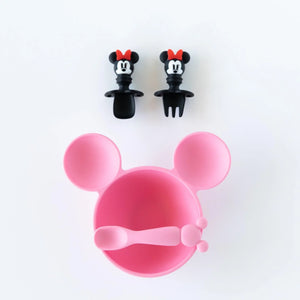 Silicone First Feeding Set: Minnie Mouse - Bumkins