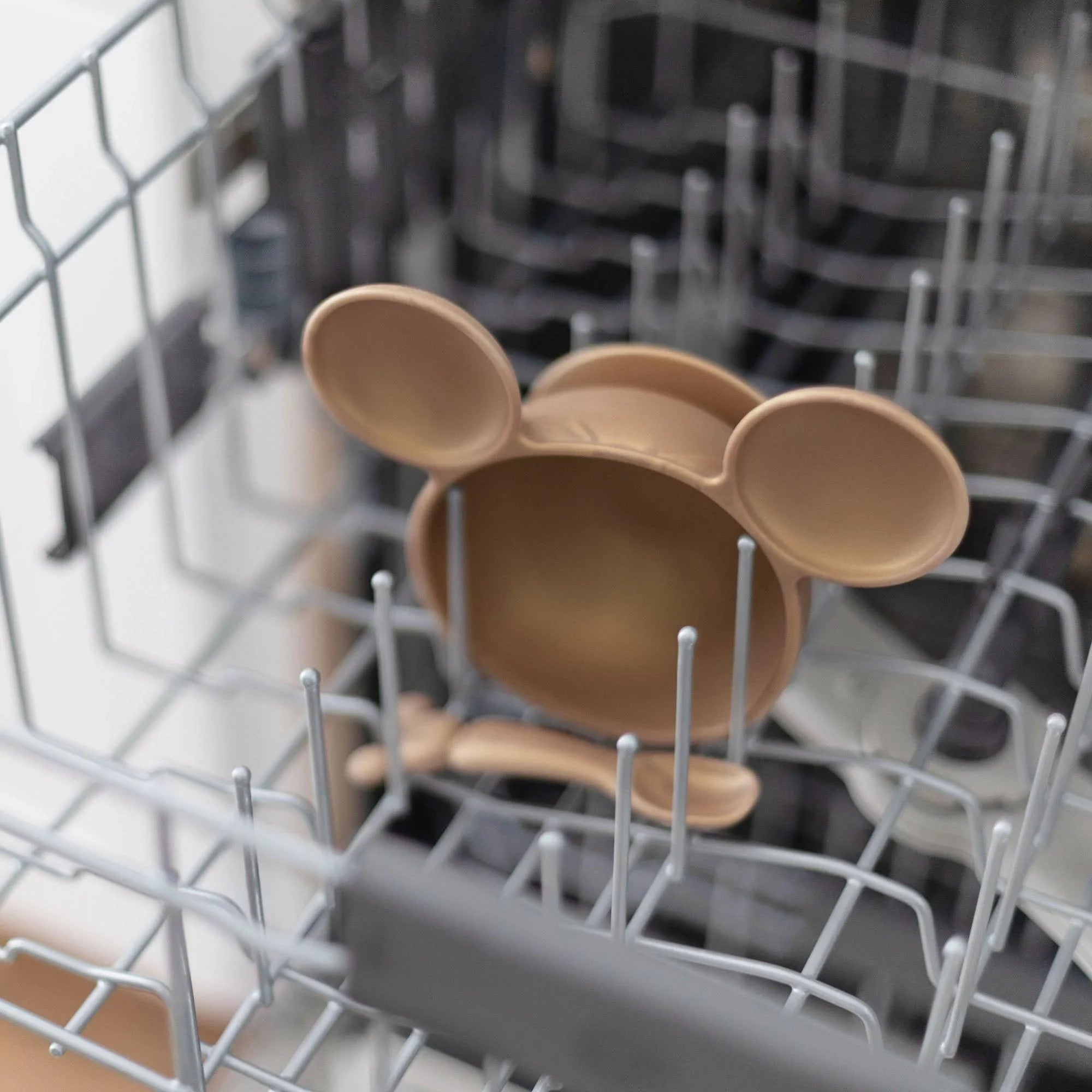 Silicone First Feeding Set Minnie Mouse Gold