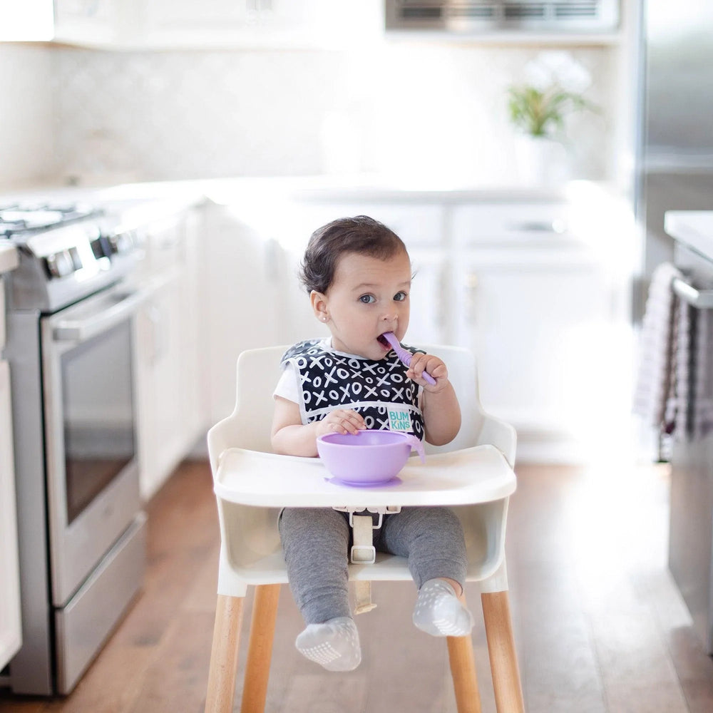 Silicone First Feeding Set: Lavender - Bumkins