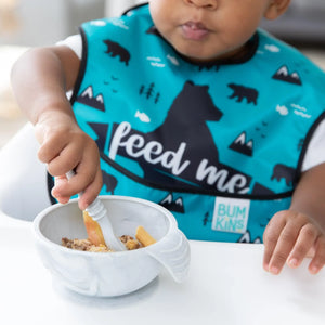 Silicone First Feeding Set: Marble - Bumkins