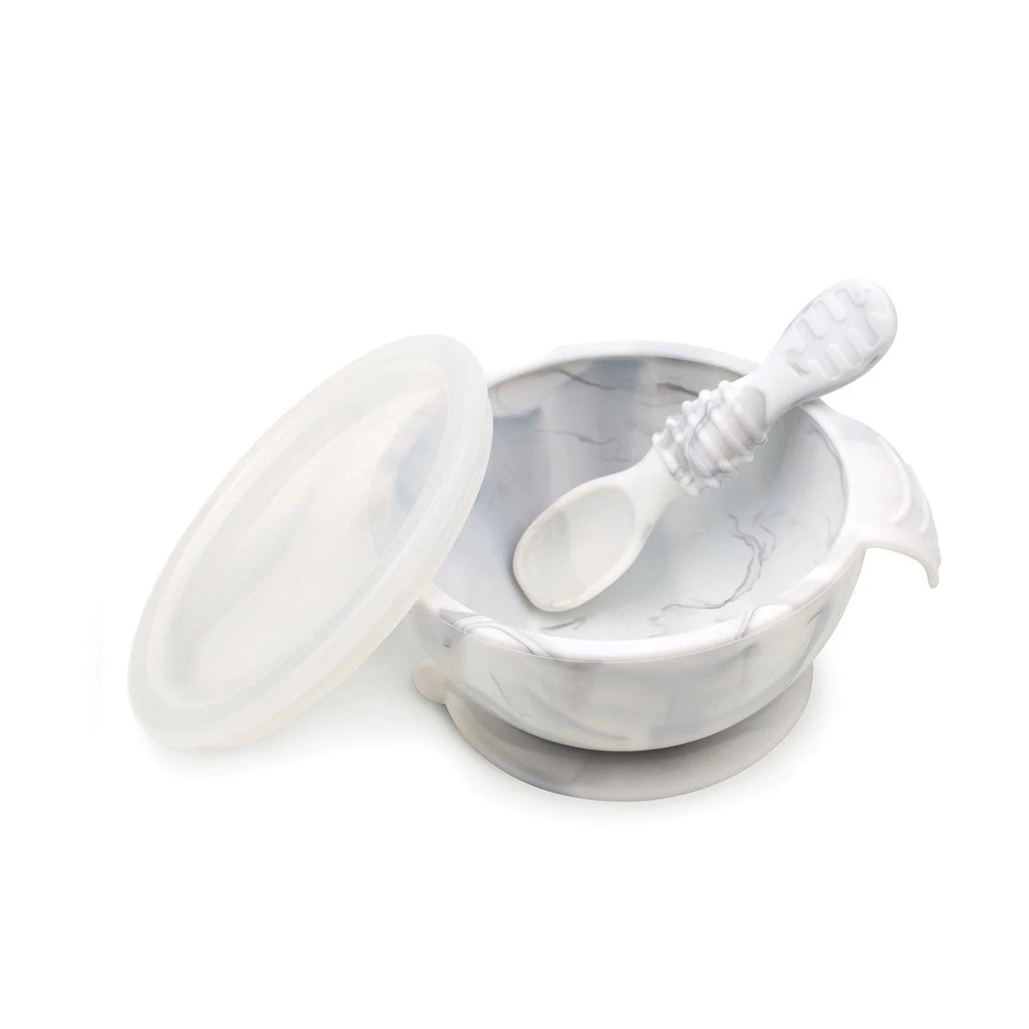 Silicone First Feeding Set: Marble - Bumkins