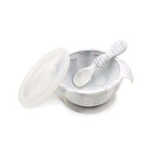 Silicone First Feeding Set: Marble - Bumkins