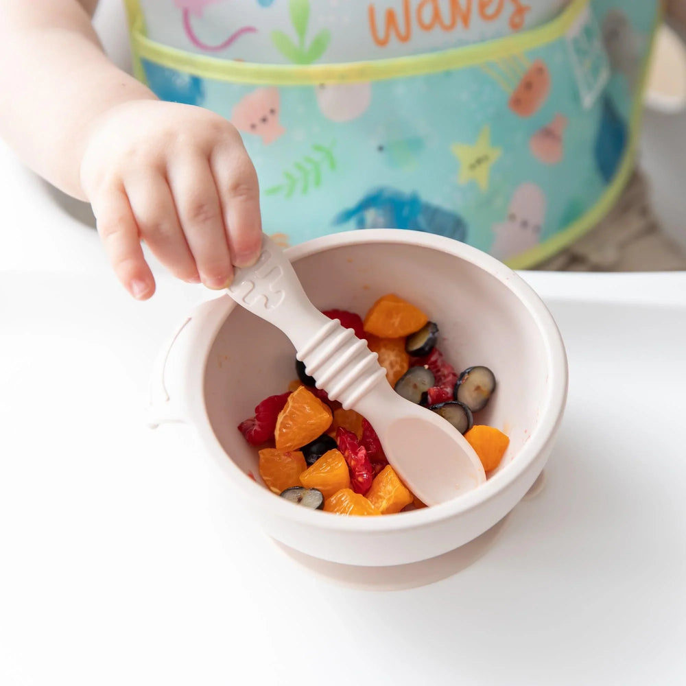 Silicone First Feeding Set: Sand - Bumkins