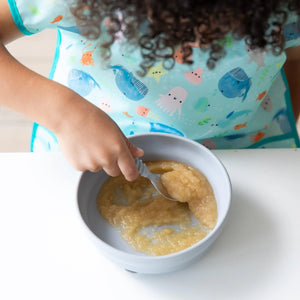 Silicone Grip Bowl: Gray - Bumkins