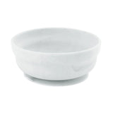 Bumkins Silicone Grip Bowl: Marble is a round, marble food-safe silicone bowl for toddlers with a suction base.