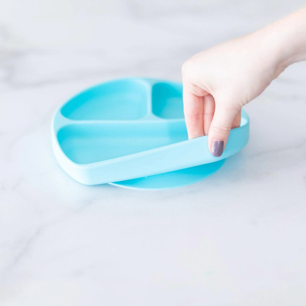 Silicone Grip Dish: Blue - Bumkins