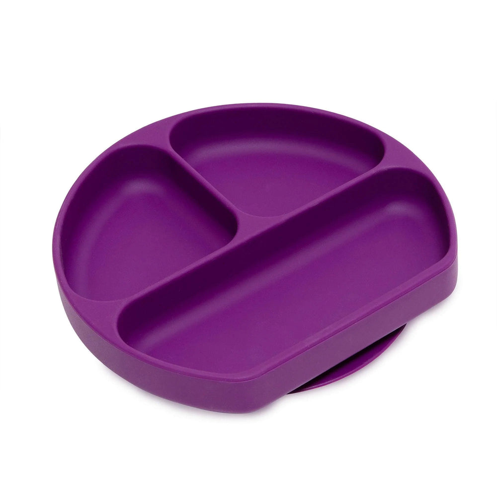 Silicone Grip Dish: Purple - Bumkins