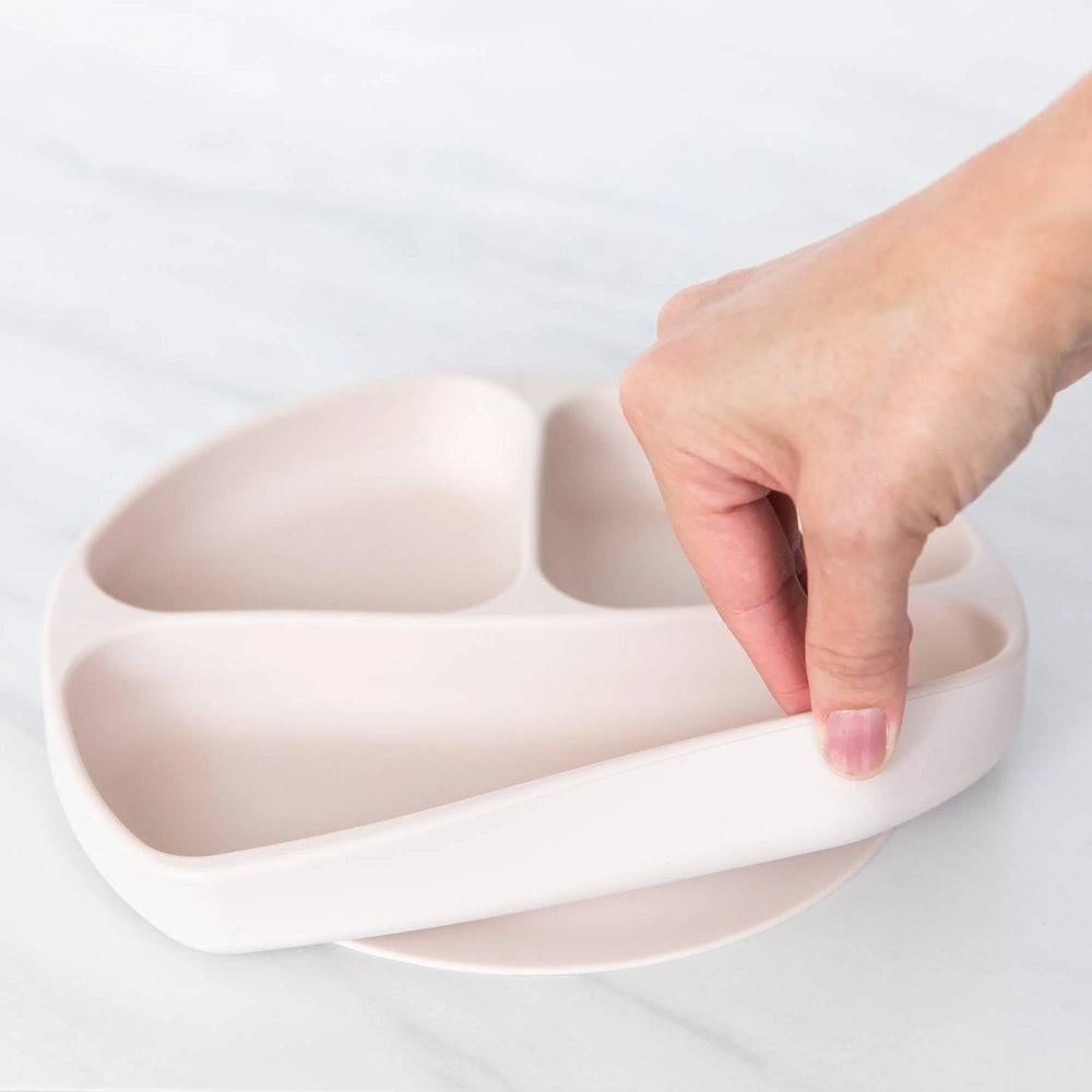 Silicone Grip Dish: Sand - Bumkins