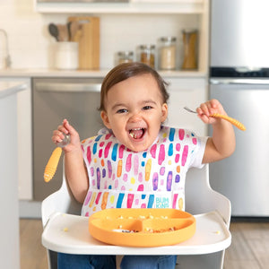 Silicone Grip Dish: Tangerine - Bumkins