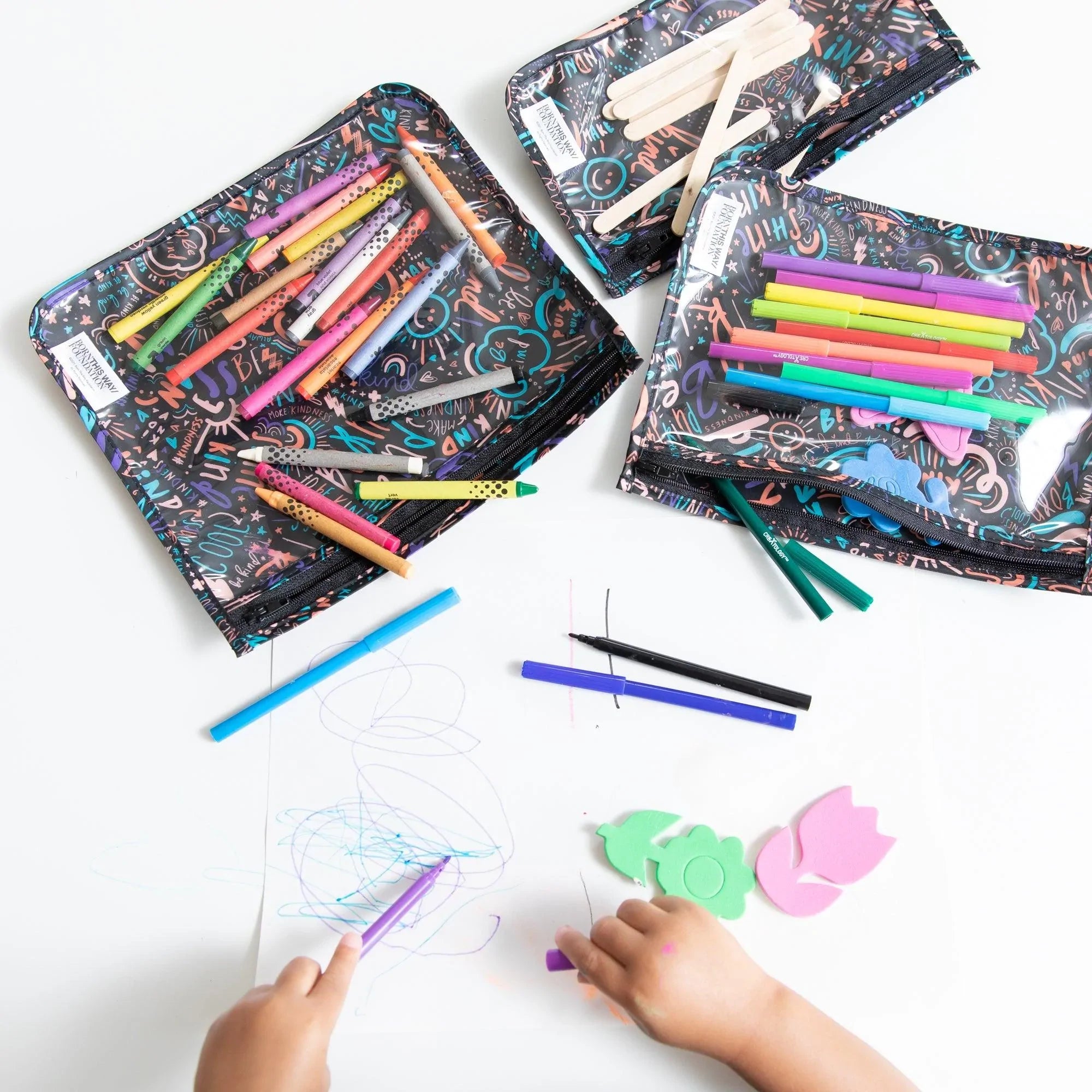 Born This Way Foundation Little Artists Gift Bundle, Be Kind - Bumkins
