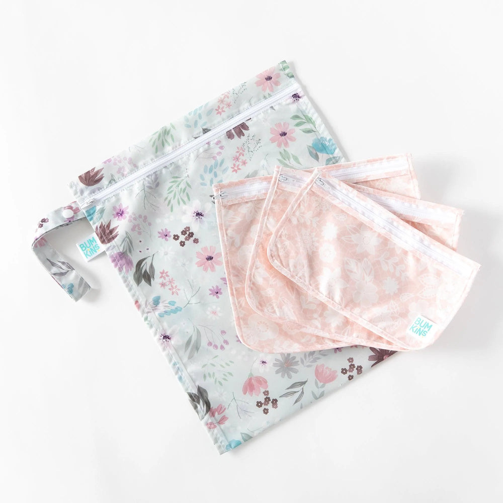 On-The-Go Bags Gift Set - Floral & Lace - Bumkins