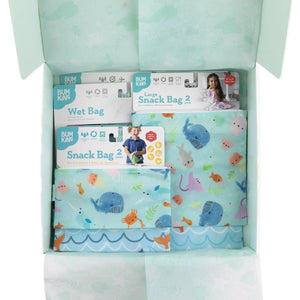 On-The-Go Bags Gift Set - Ocean Life & Whale Tail - Bumkins