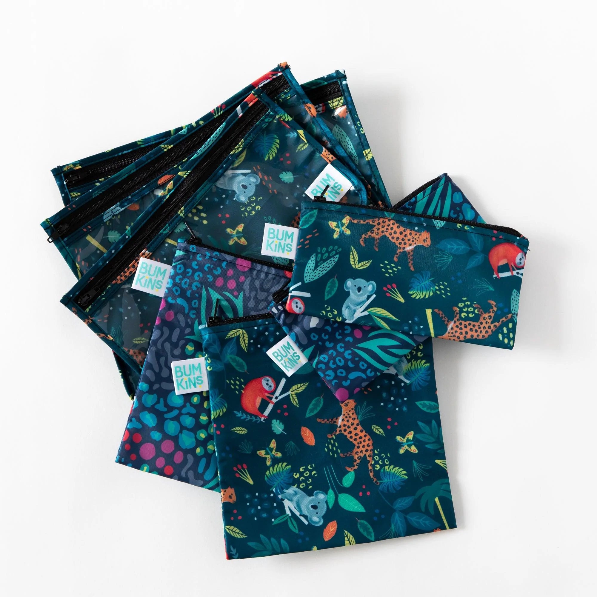 On-The-Go Bags Gift Set - Jungle & Animal Prints - Bumkins