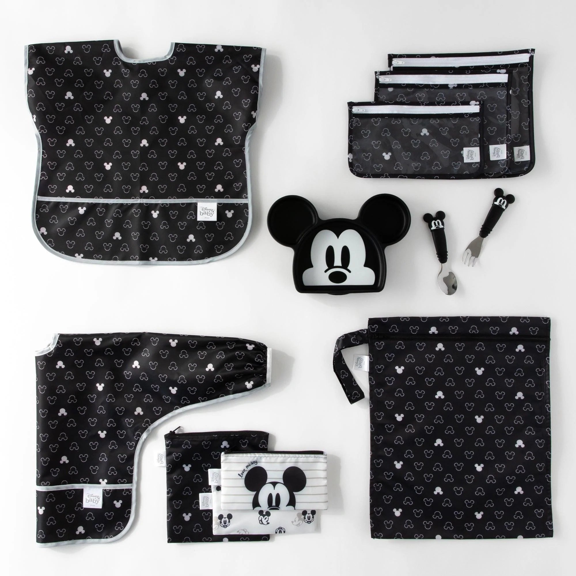 Disney Little Toddlers Gift Bundle, Mickey Mouse B&W - Bumkins