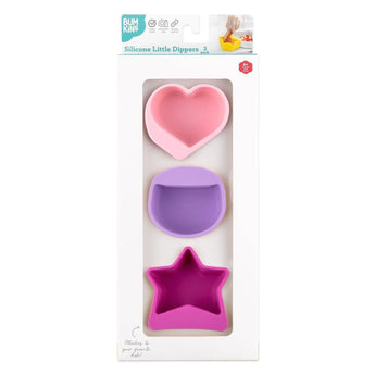 Bumkins Silicone Little Dipper 3-Pack: Lollipop is shown in a white packaging box, with a clear front window displaying the product.