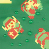 Pixelated retro characters in green, red, and yellow on Bumkins waterproof Reusable Snack Bag 3-Pack: The Legend of Zelda™.
