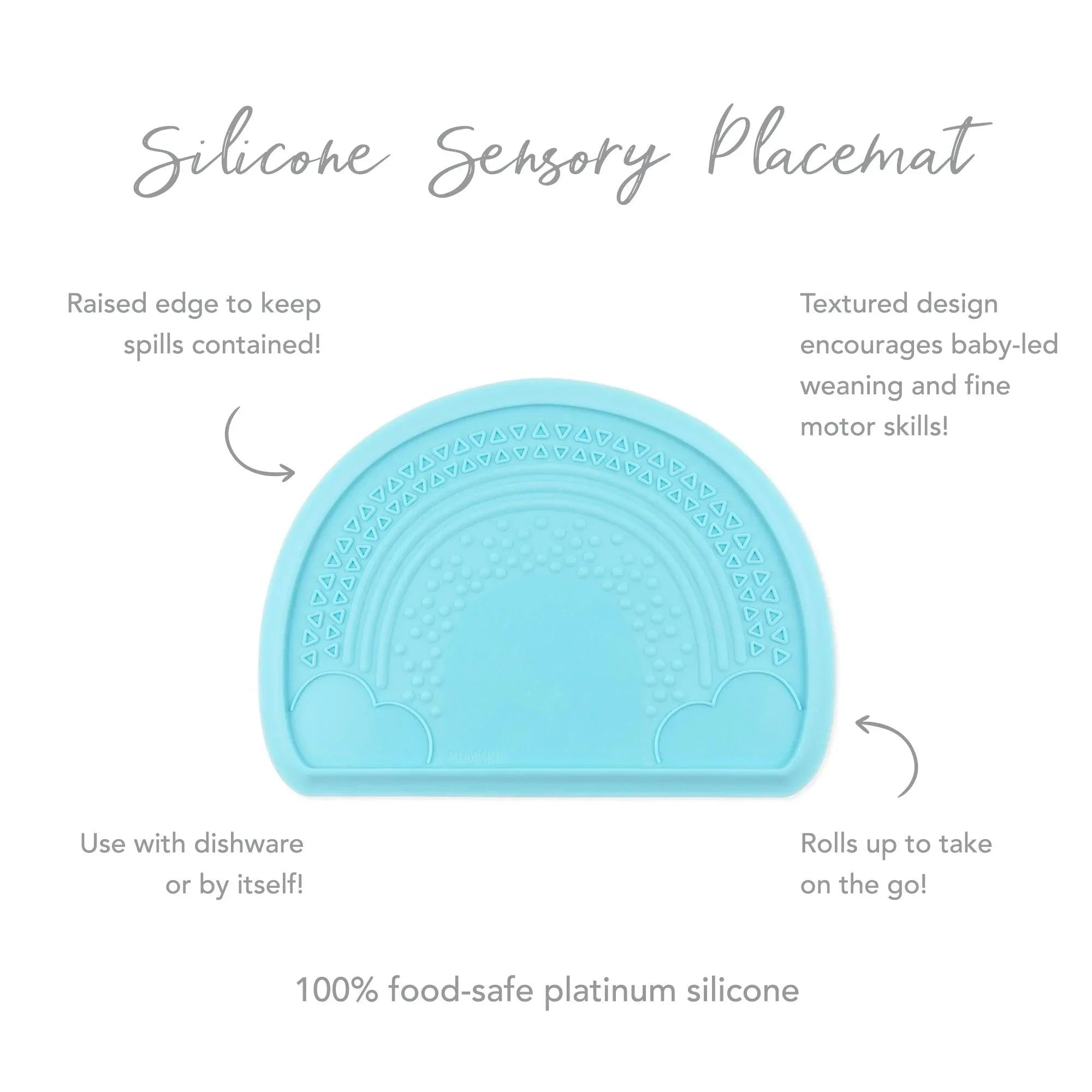 Silicone Sensory Placemat: Blue - Bumkins
