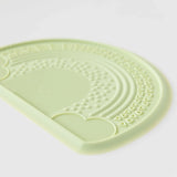 Bumkins Silicone Sensory Placemat: Sage lays flat on a white background.