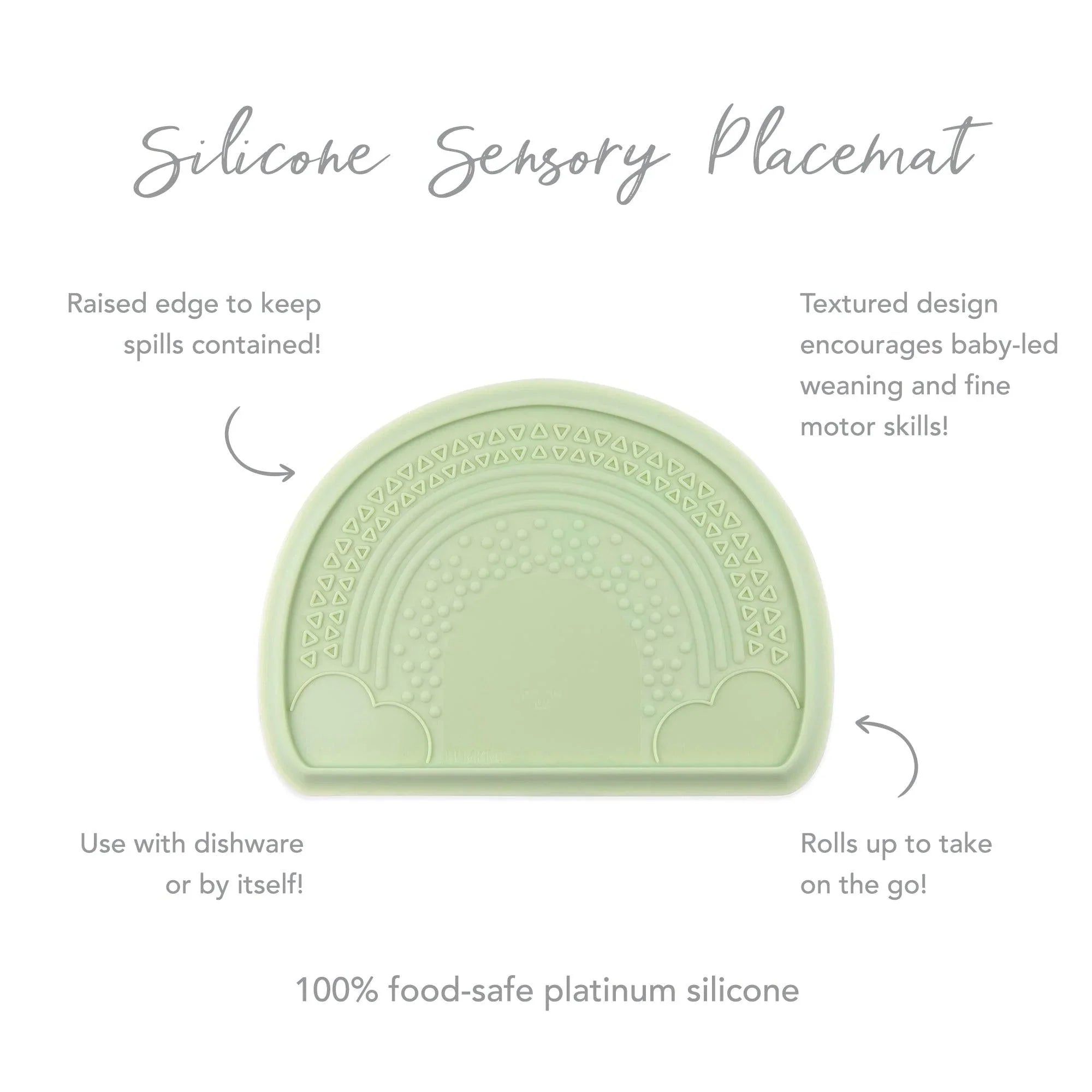 Silicone Sensory Placemat: Sage - Bumkins