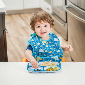 SuperBib® 3 Pack: Sea Friends, Gray Chevron, & Whales Away - Bumkins