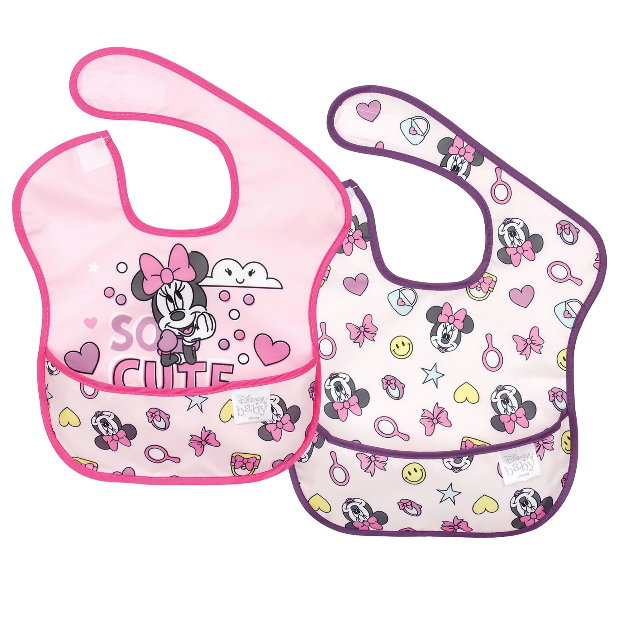 SuperBib® 2 Pack: Minnie Mouse Cute - Bumkins