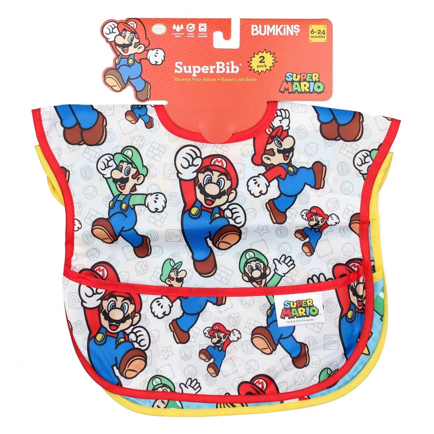 SuperBib® 2 Pack: Super Mario™ - Bumkins