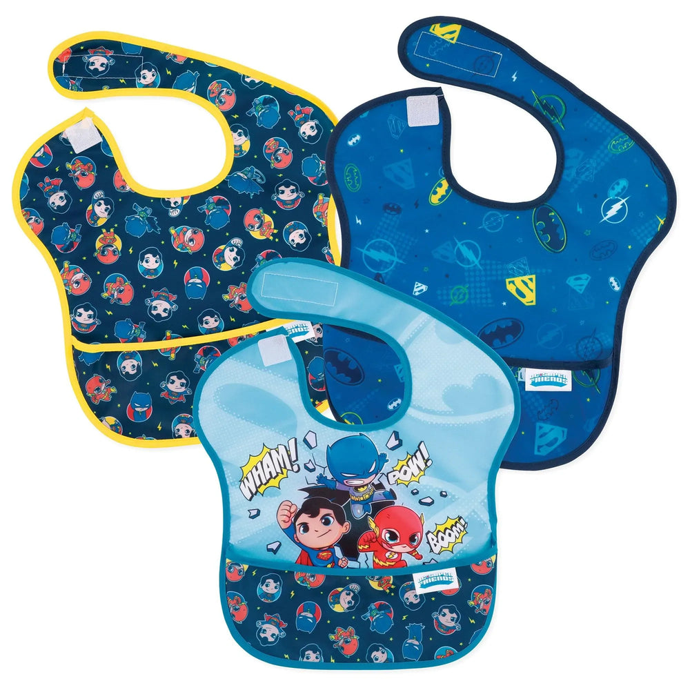 SuperBib® 3 Pack: Super Friends Breakthrough - Bumkins