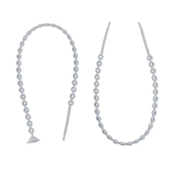 Bumkins Silicone Accessory Tether 2-Pack: Gray includes 2 food-safe silicone tethers with circular links; one has a suction cup on the end.