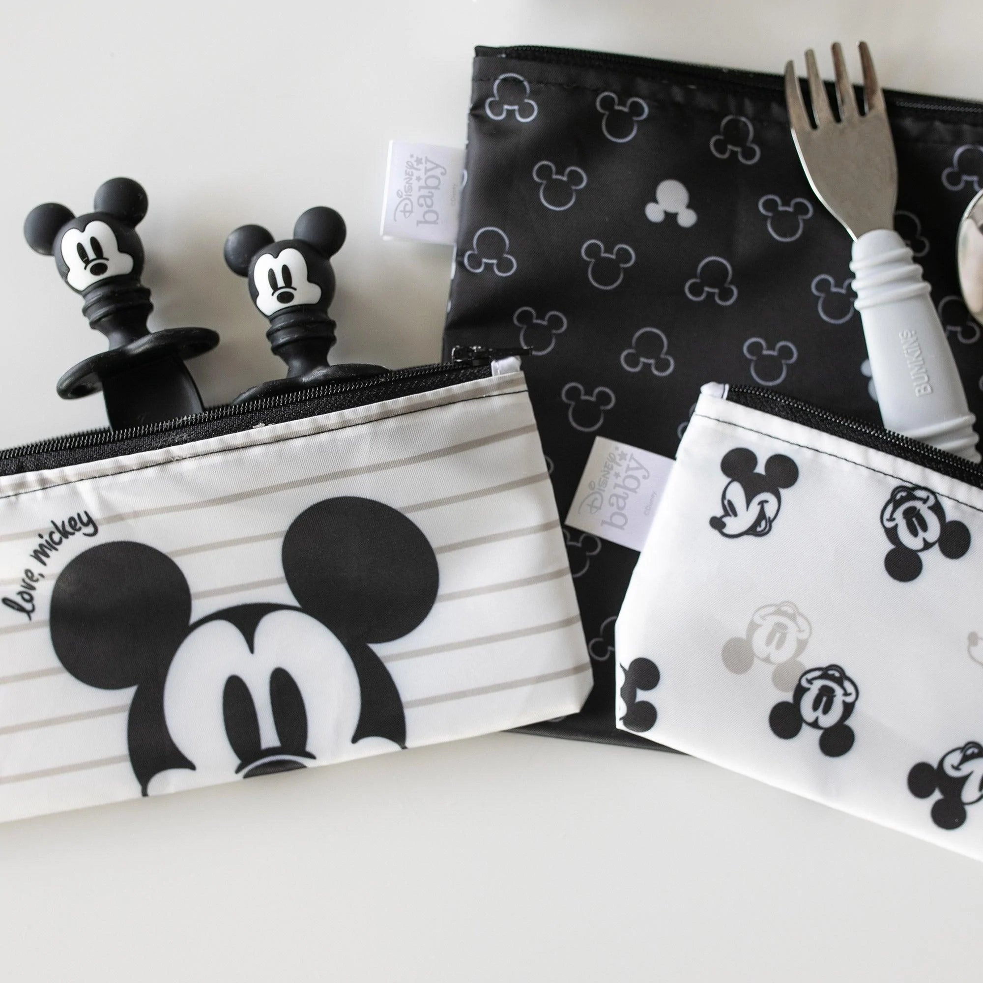 Reusable Snack Bag, 3-Pack: Love, Mickey - Bumkins
