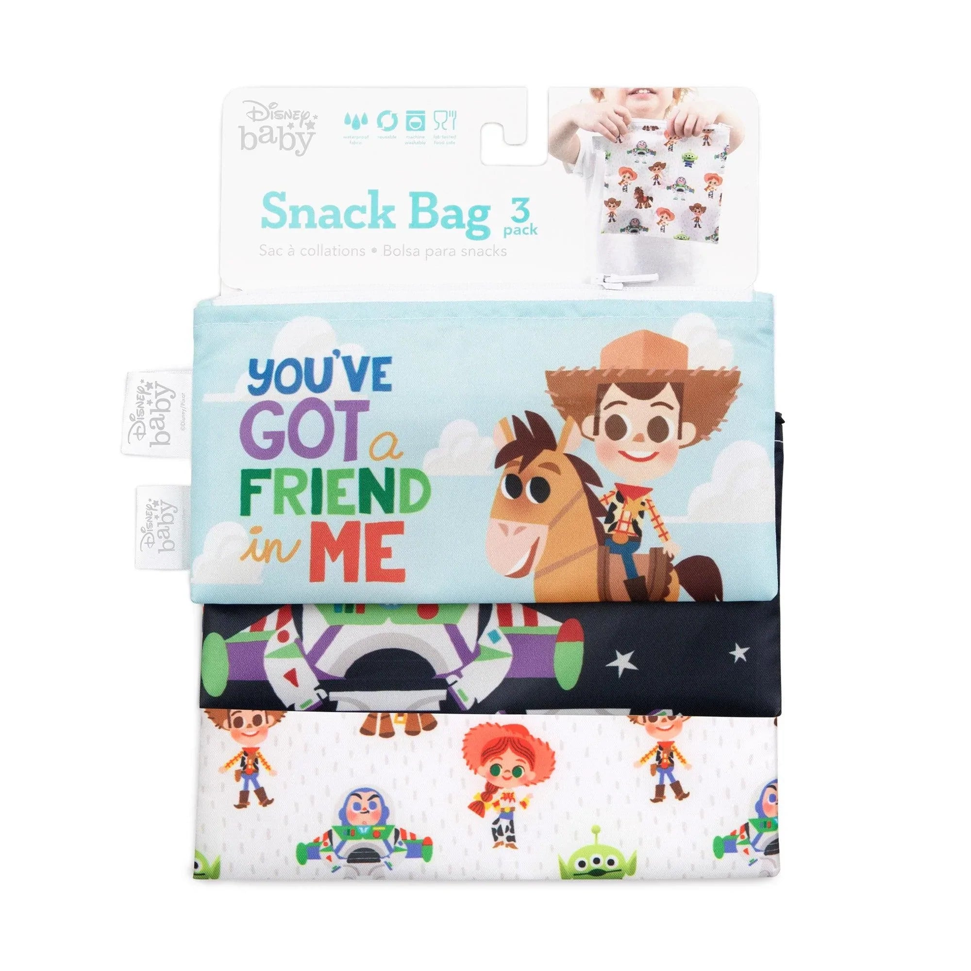 Reusable Snack Bag, 3-Pack: Toy Story - Bumkins