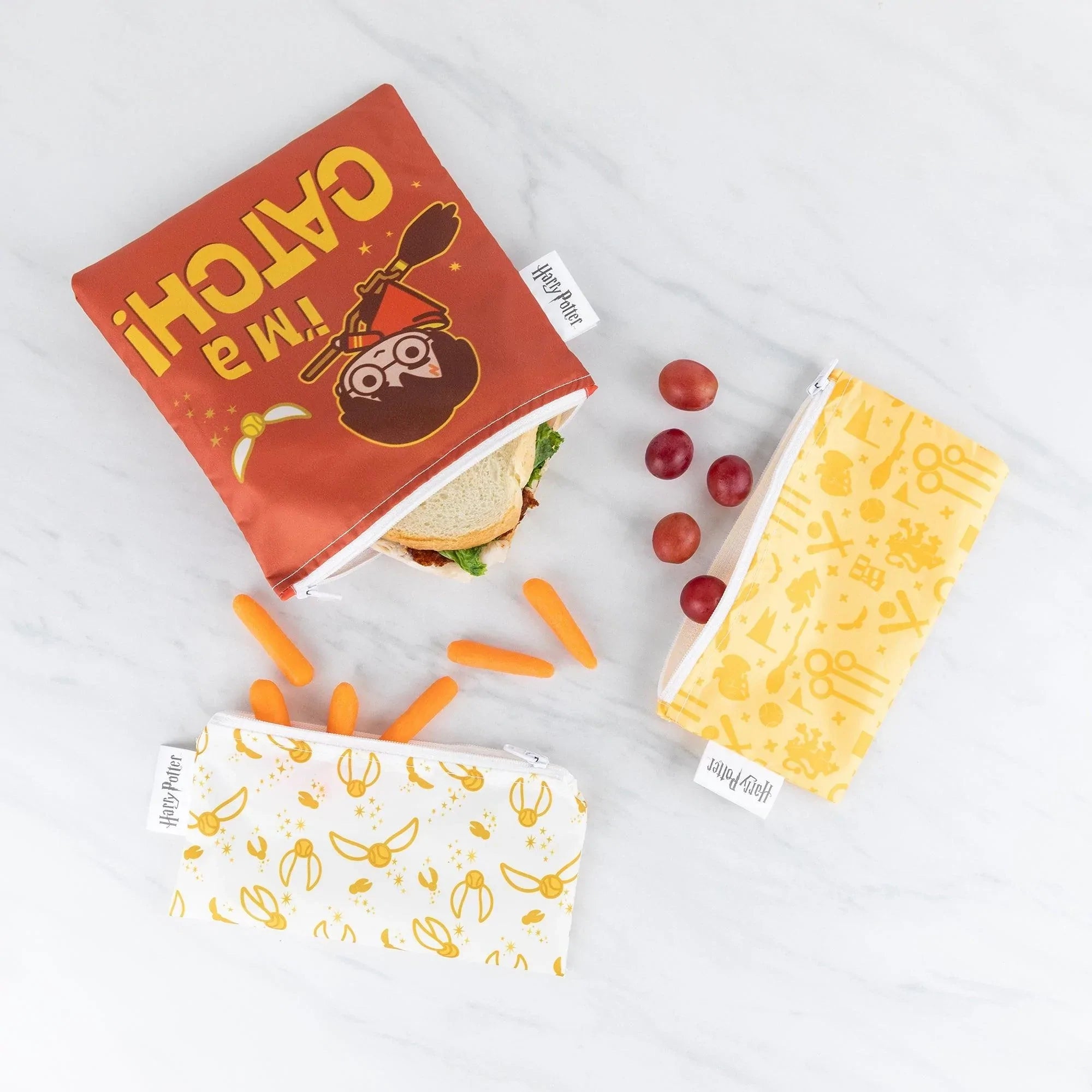 Reusable Snack Bag, 3-Pack: Quidditch™ - Bumkins