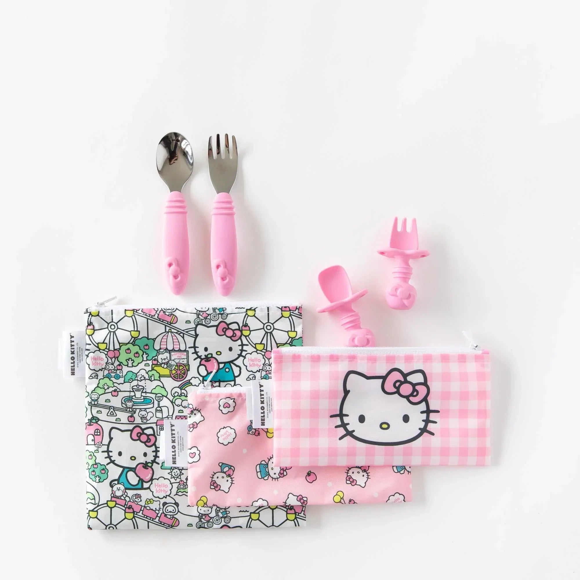 Bumkins Reusable Snack Bags (3 Pack): Hello Kitty