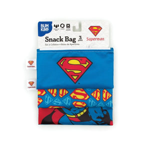 Reusable Snack Bag, 3-Pack: Superman - Bumkins