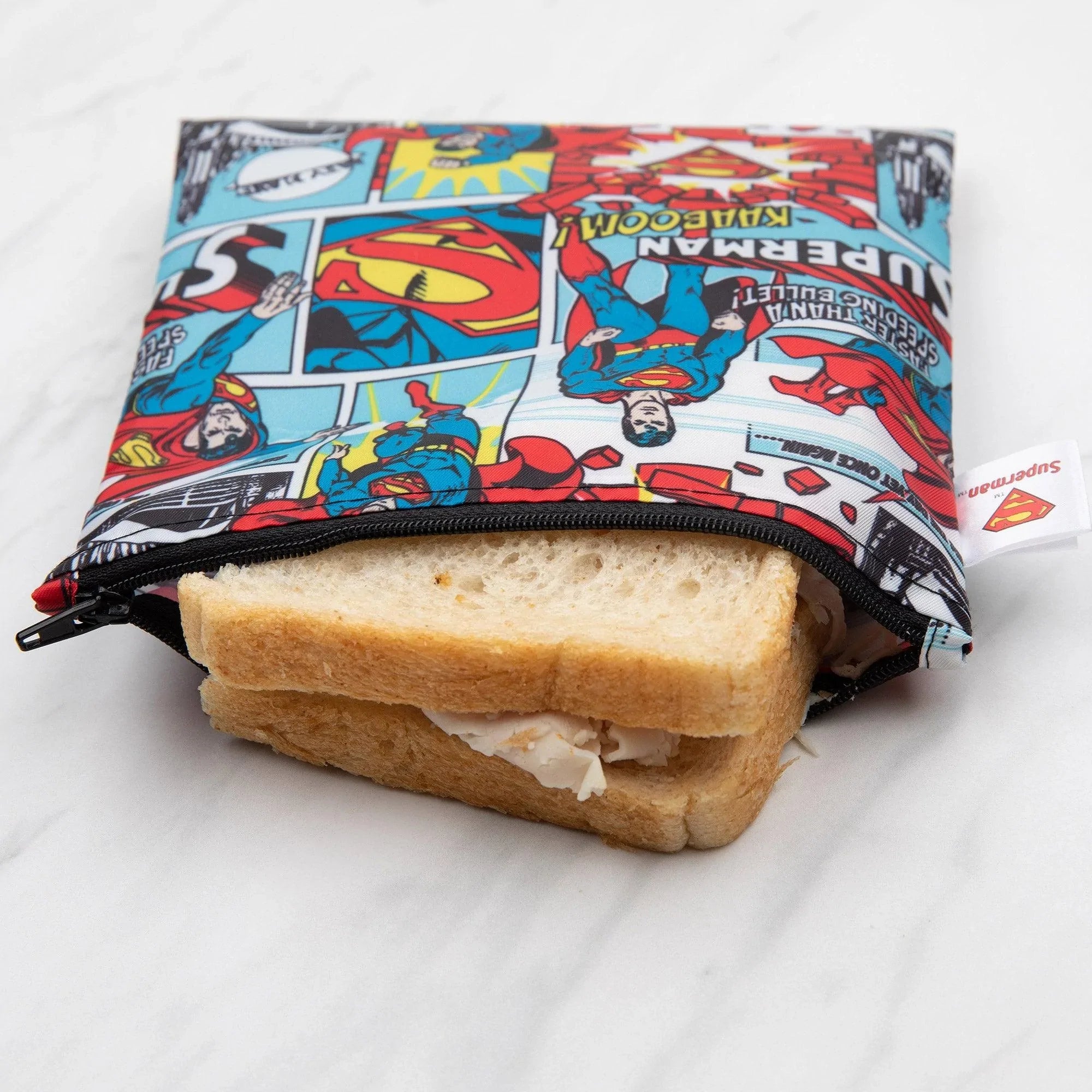 Reusable Snack Bag, Large: Superman - Bumkins