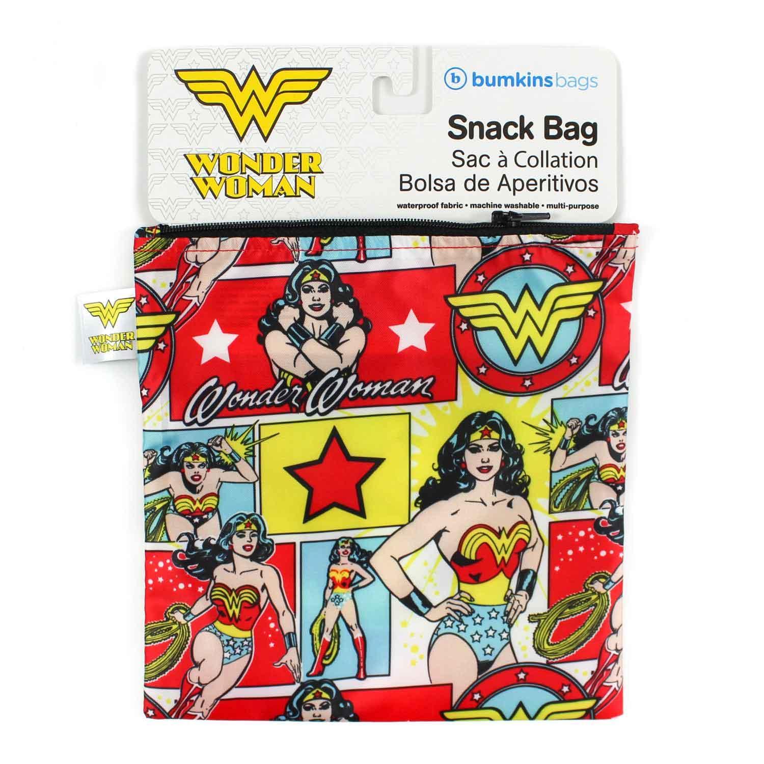 Reusable Snack Bag, Large: Wonder Woman - Bumkins