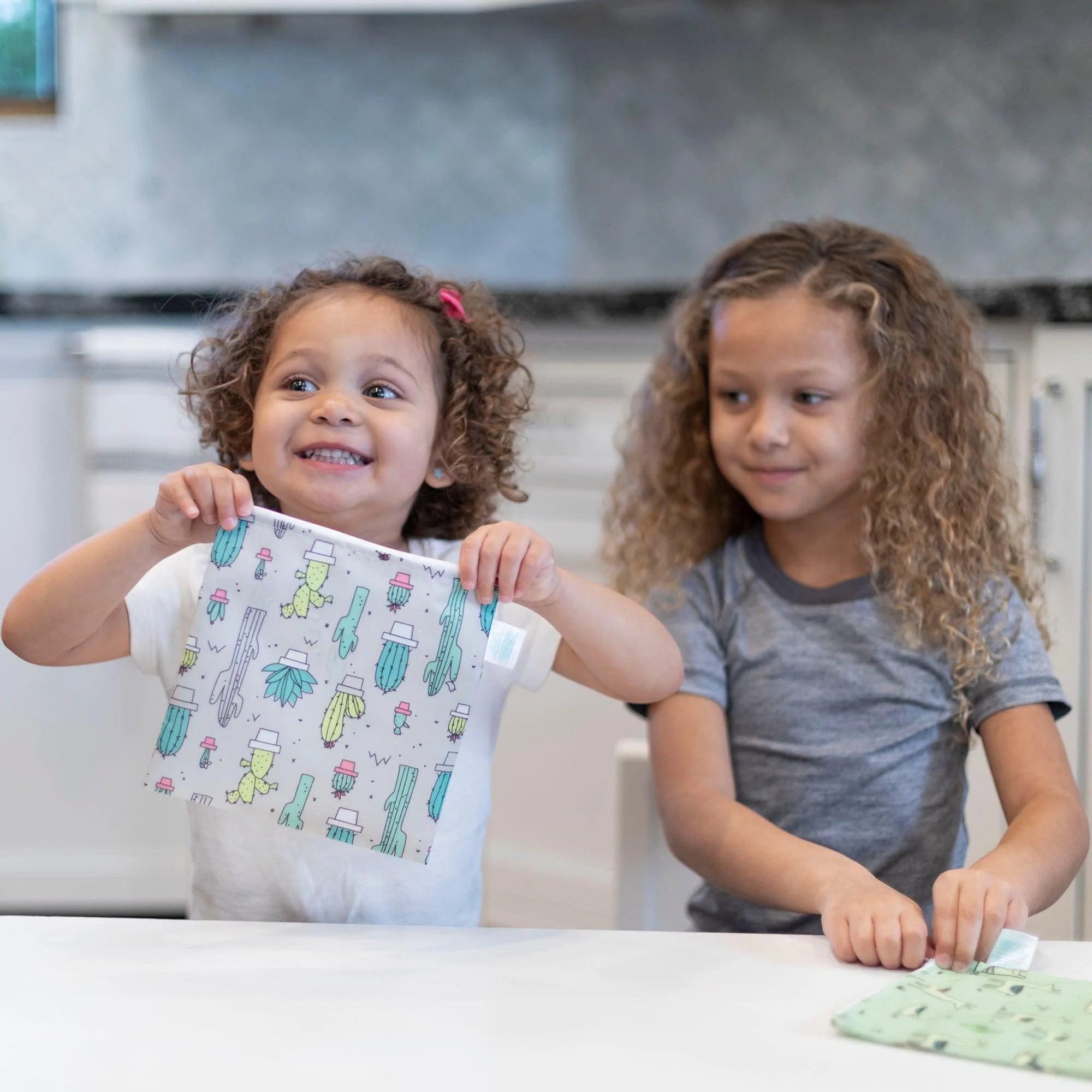 Bumkins - 2pk Silicone Flat Reusable Bag, Lavender