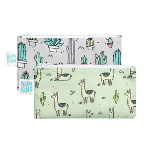 Reusable Snack Bag, Small 2-Pack: Cacti & Llamas - Bumkins