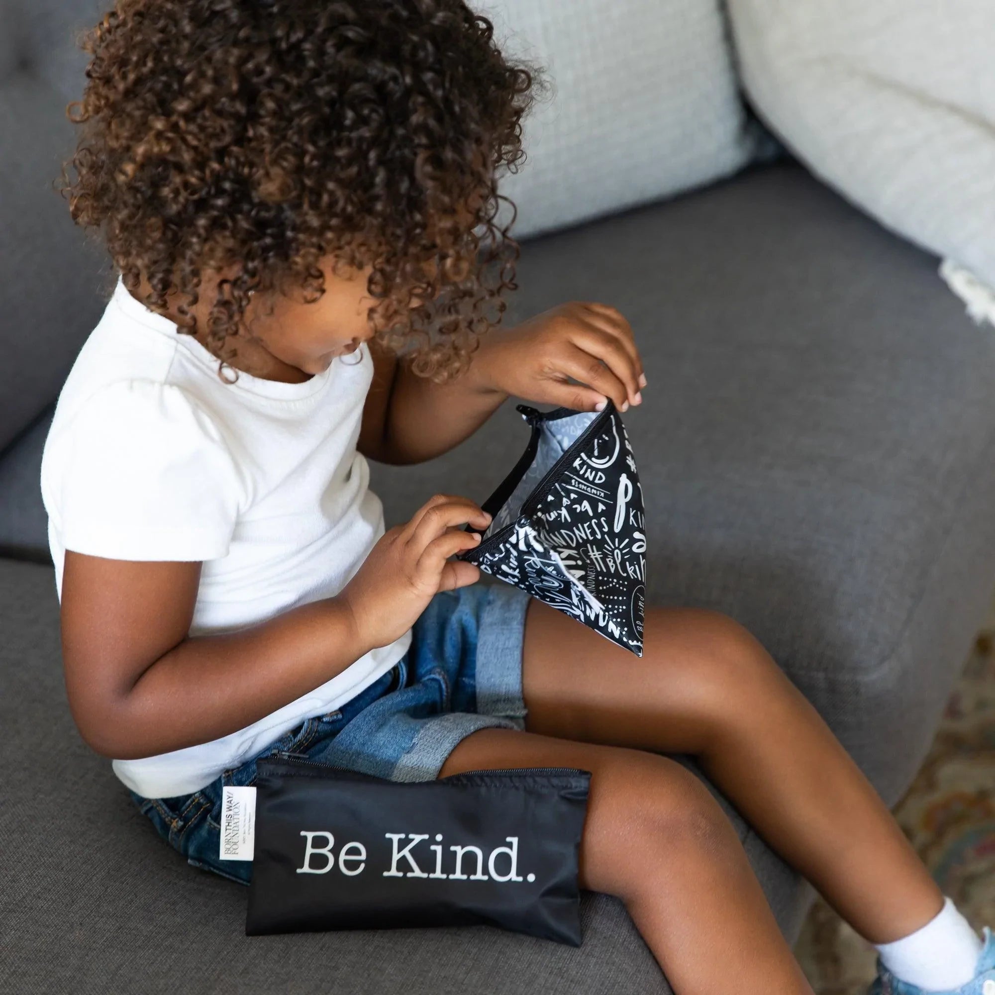 Reusable Snack Bag, Small 2-Pack: Be Kind - Bumkins